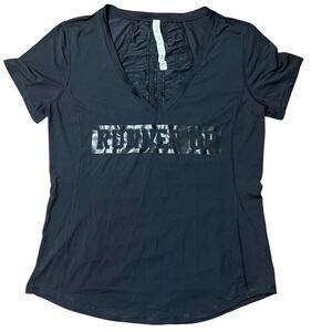 Lululemon Black Short Sleeve Shirt Size 12